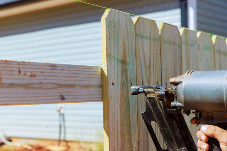 Residential fencing project by Sam Smith Landscaping